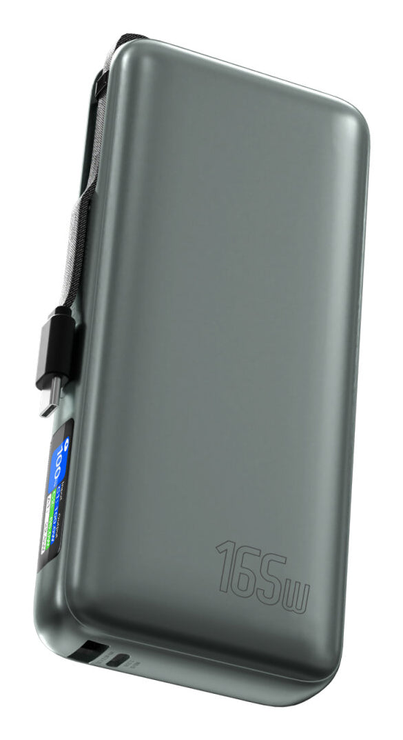 4smarts Powerbank 20000 mAh, PD 165 W, für Nintendo Switch, Laptop, Smartphone, Grau