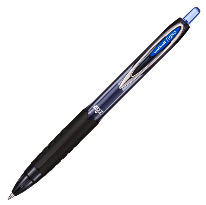 Uni-Ball Signo 207 ECO – Tintenroller, dokumentenecht, Druckmechanik, 0,4 mm, blau