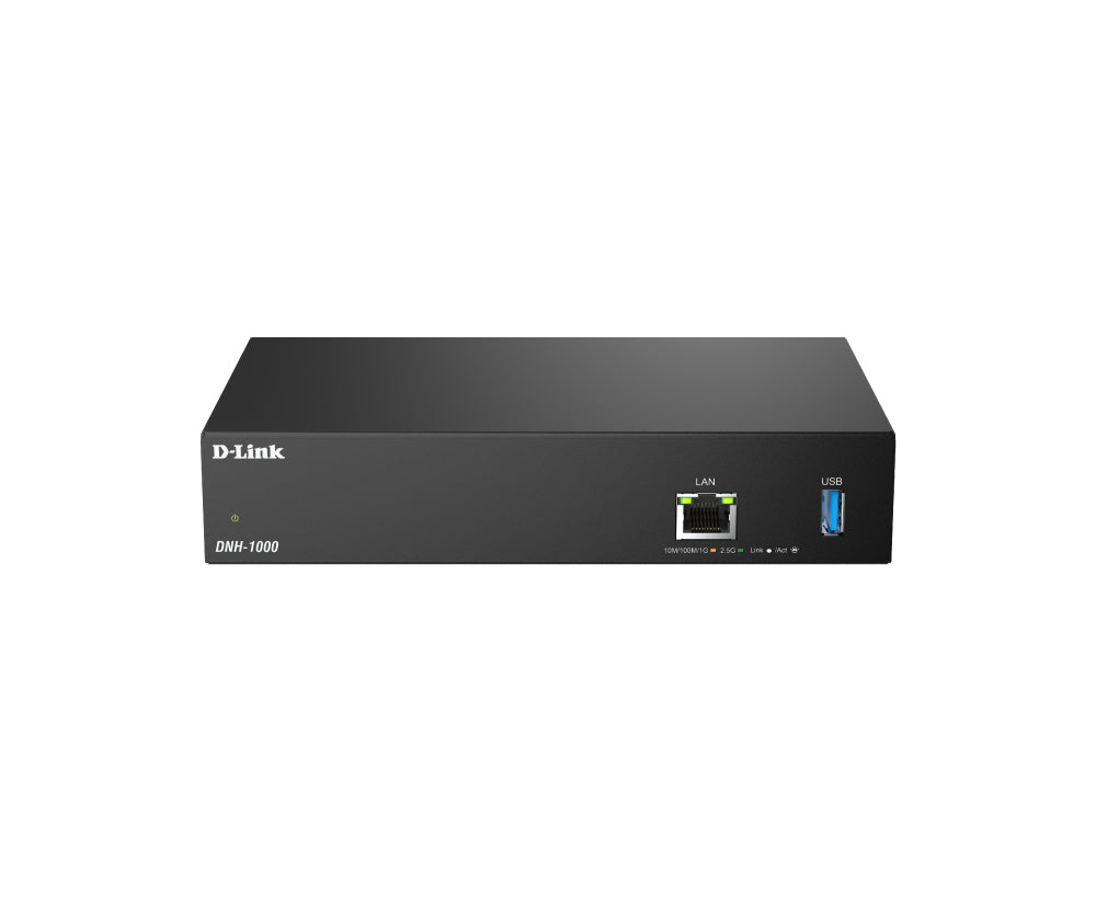 D-Link Nuclias Controller DNH-1000 – Nuclias Connect, bis zu 500 Geräte, 1× 2,5G RJ-45, 1× USB 3.0, schwarz