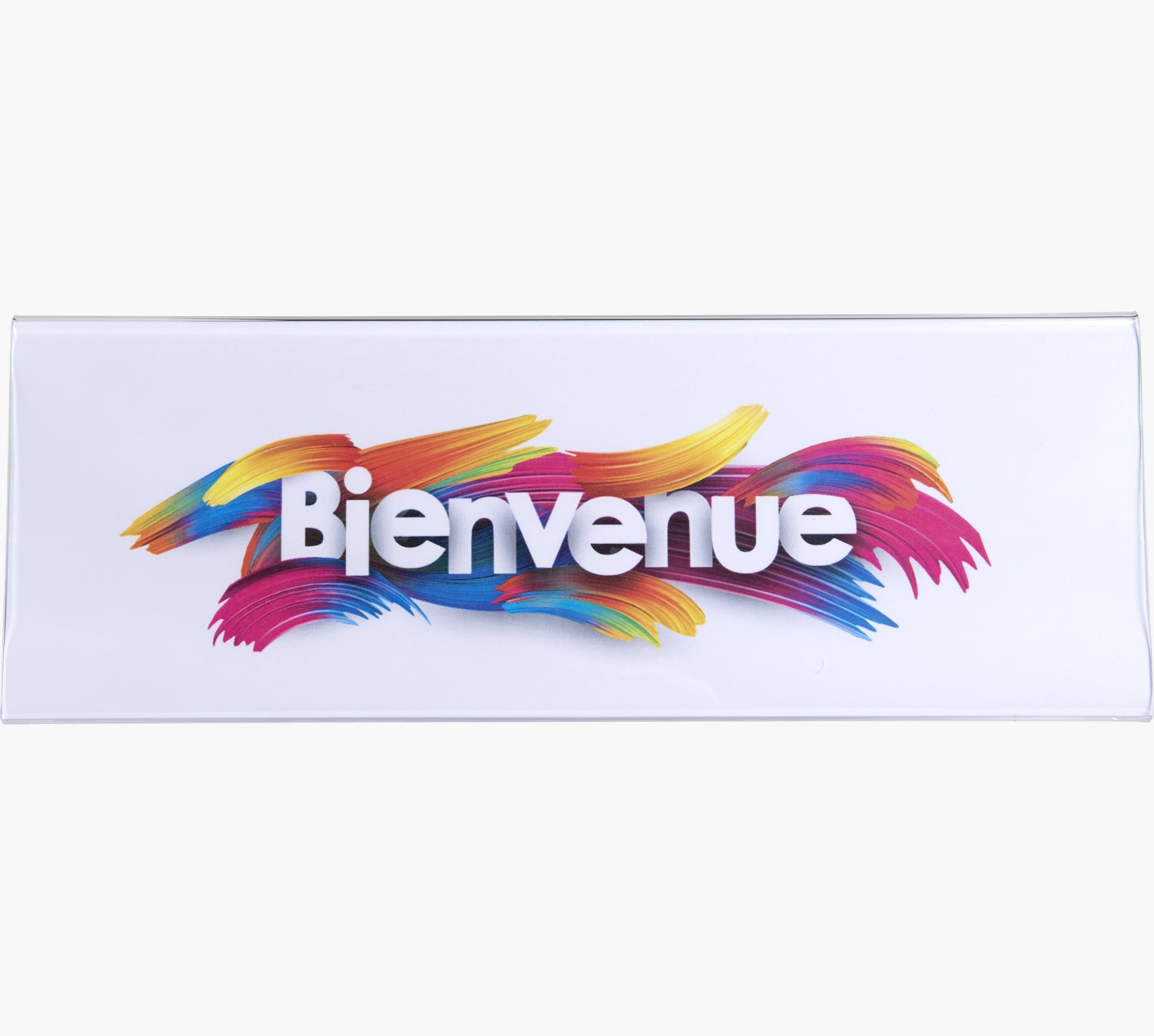 Exacompta Namensschild – 300 × 70 mm – Acryl – Weiss – 5 Stk.
