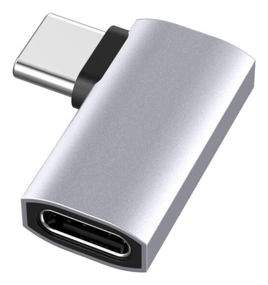LMP 28212 Winkel-Adapter USB-C zu USB-C – 8K (7680 × 4320) @ 60 Hz, USB4 (40 Gbit/s), PD 240 W – Silber