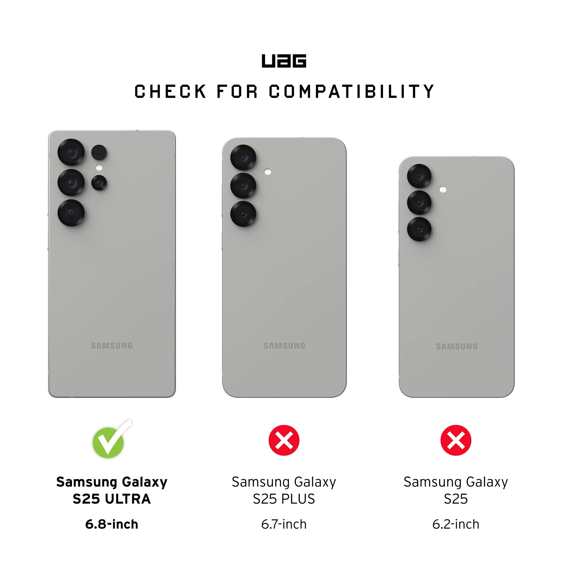 Urban Armor Gear UAG Plyo Pro – Rückcover – für Samsung Galaxy S25 Ultra, TPU, Silber/Transparent, bis 4,8 m sturzsicher