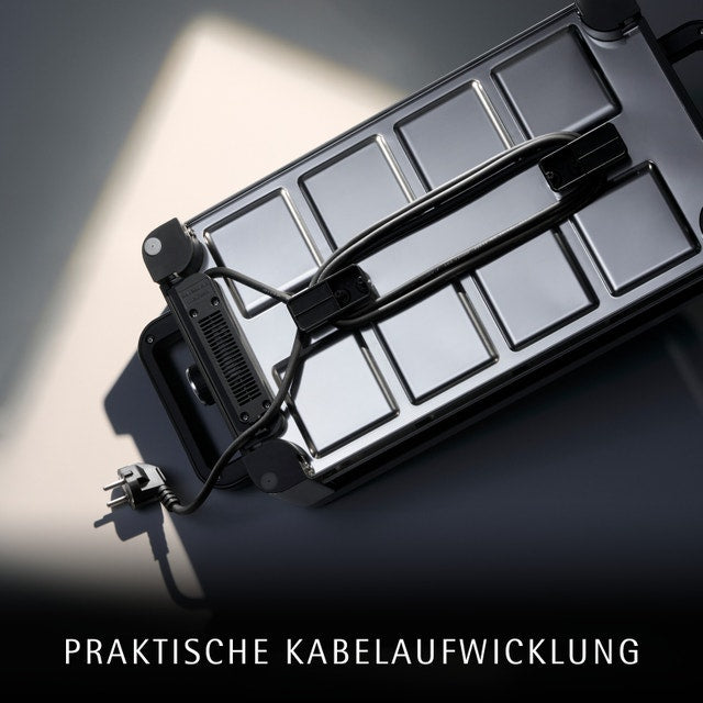WMF Raclette-Grill LONO SELECTION FOR 8 – 1500 W, keramikbeschichtete Grillplatte – schwarz/edelstahl