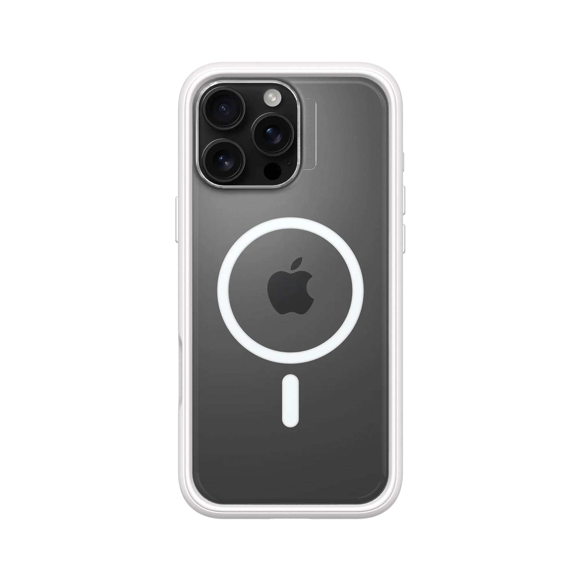RhinoShield Backcover – für Apple iPhone 16 Pro Max – transparent/weiss – MagSafe-kompatibel