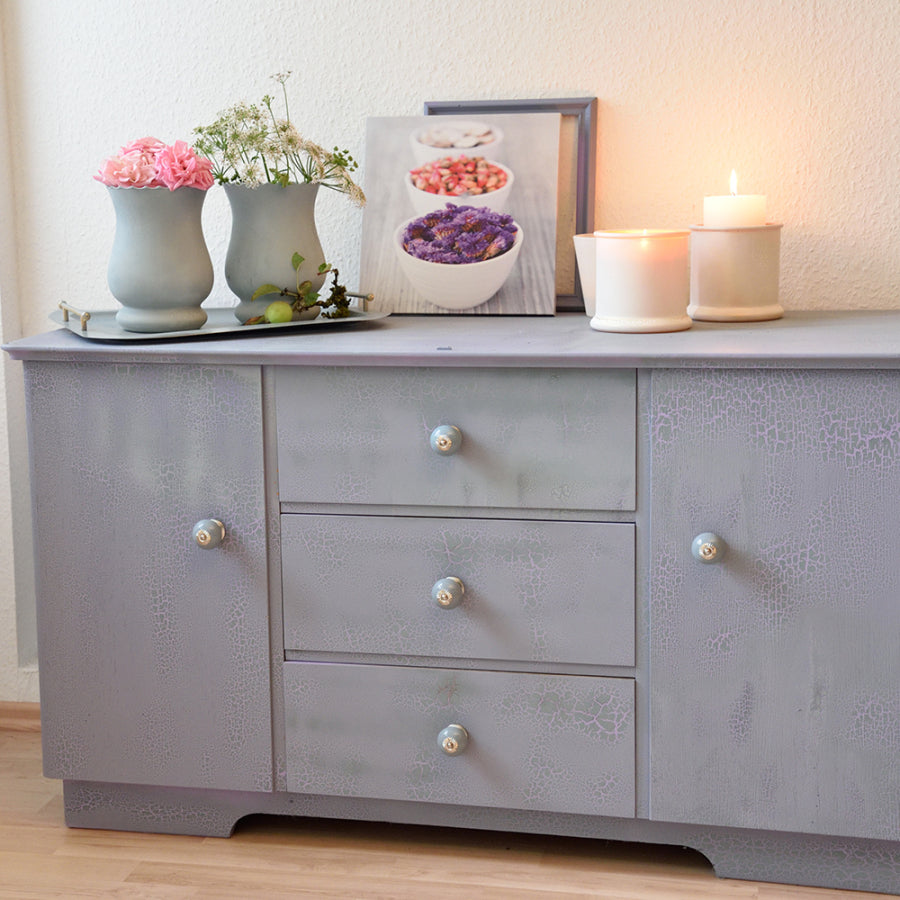 Dupli-Color Crackle Look Farbspray – Schwarz, matt, Crackle-Look – 400 ml – für Stein, Metall, Holz