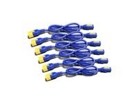 APC Netzkabel, IEC C13 auf IEC C14, verriegelbar, 1,8 m, Blau, 6 Stück