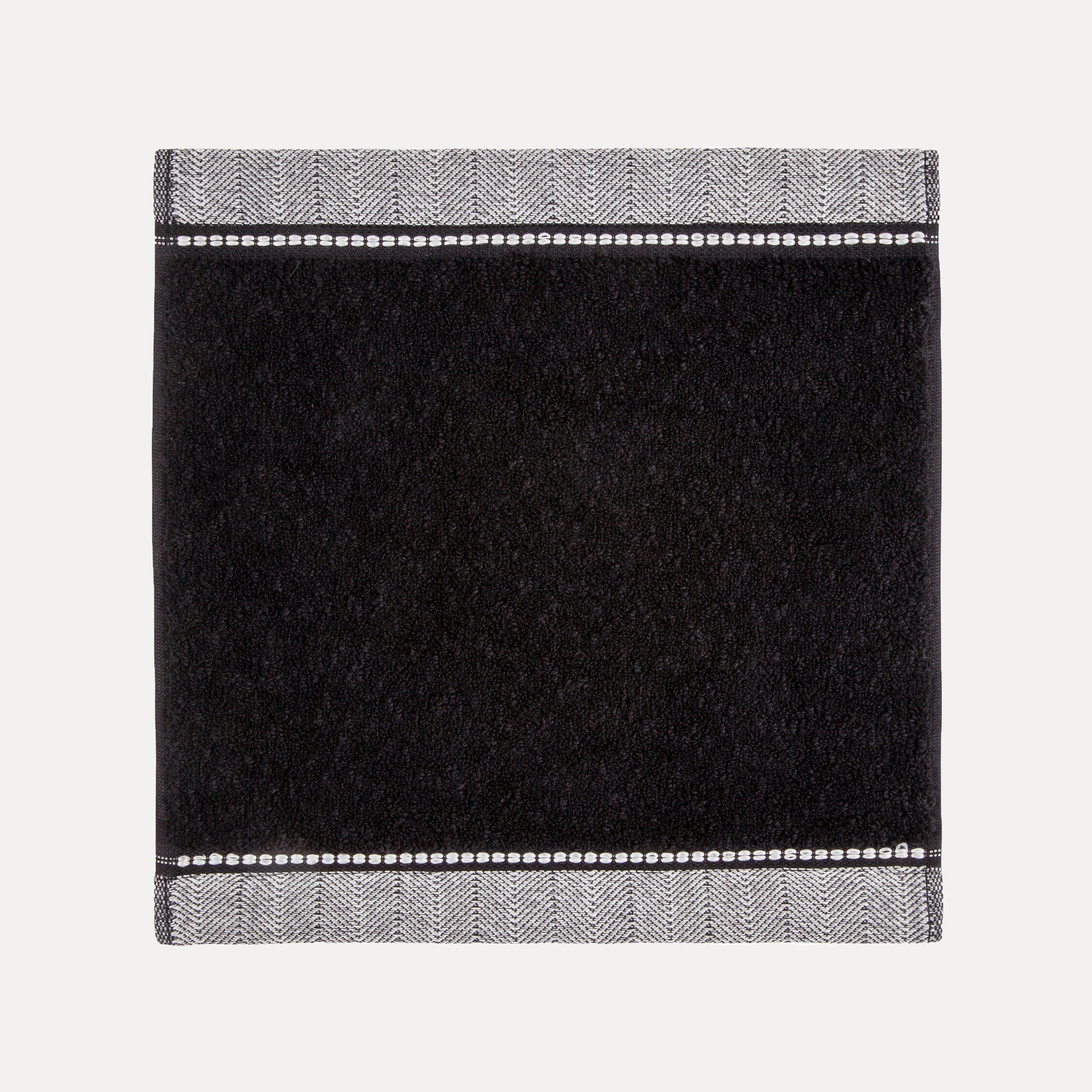 MÖVE Seiftuch Brooklyn – 30 × 30 cm, Schwarz, Leinen, OEKO-TEX