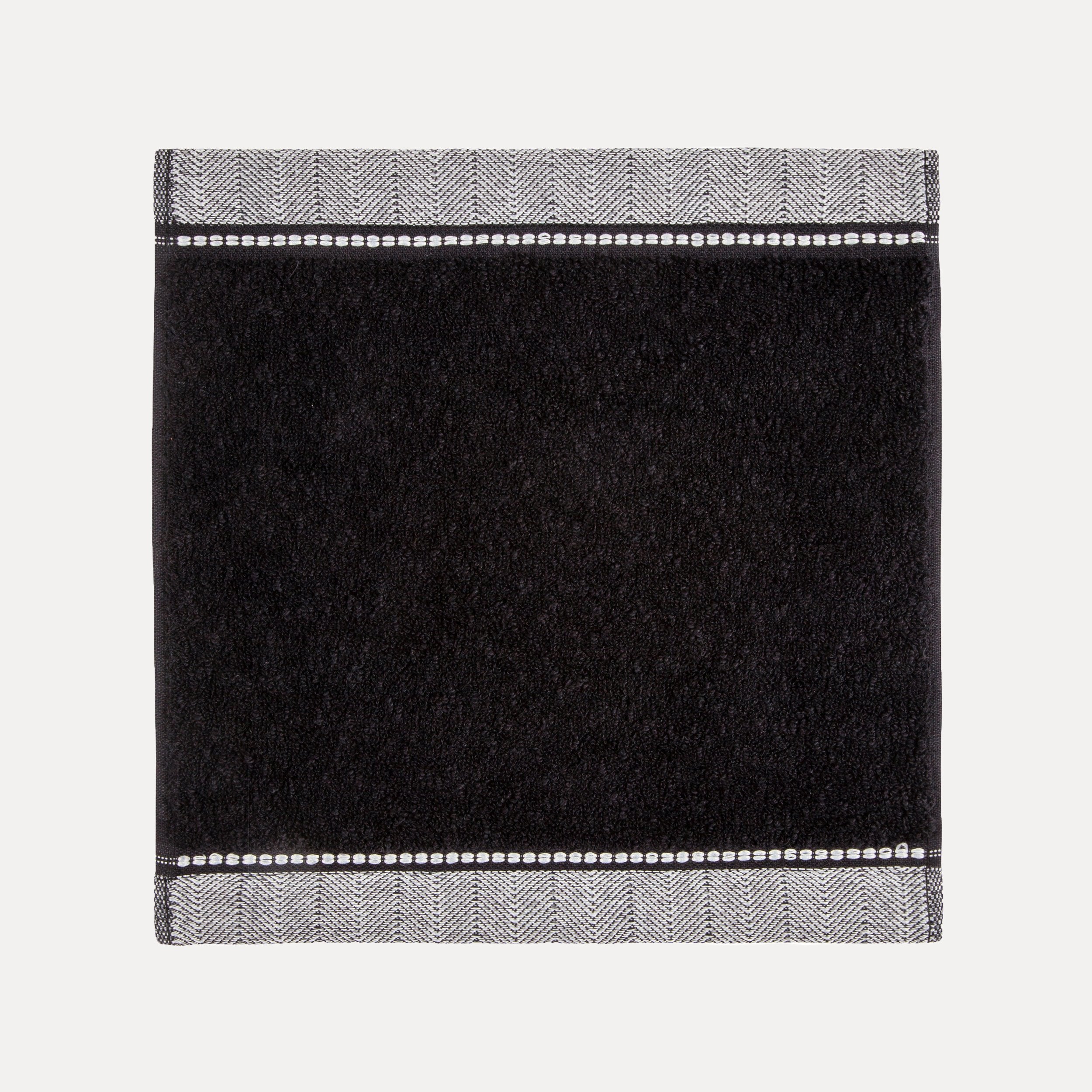 MÖVE Seiftuch Brooklyn – 30 × 30 cm, Schwarz, Leinen, OEKO-TEX