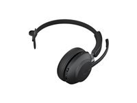 Jabra Evolve2 65 – Office-Headset (Mono), Kabellos (Bluetooth) mit Link380a-Adapter, für Teams/UC, Schwarz