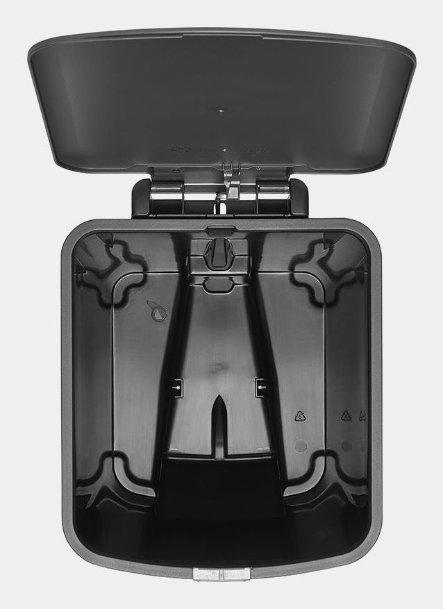 Brabantia Treteimer StepUp – 25 l – Recycling-Kunststoff, rechteckig – dunkelgrau