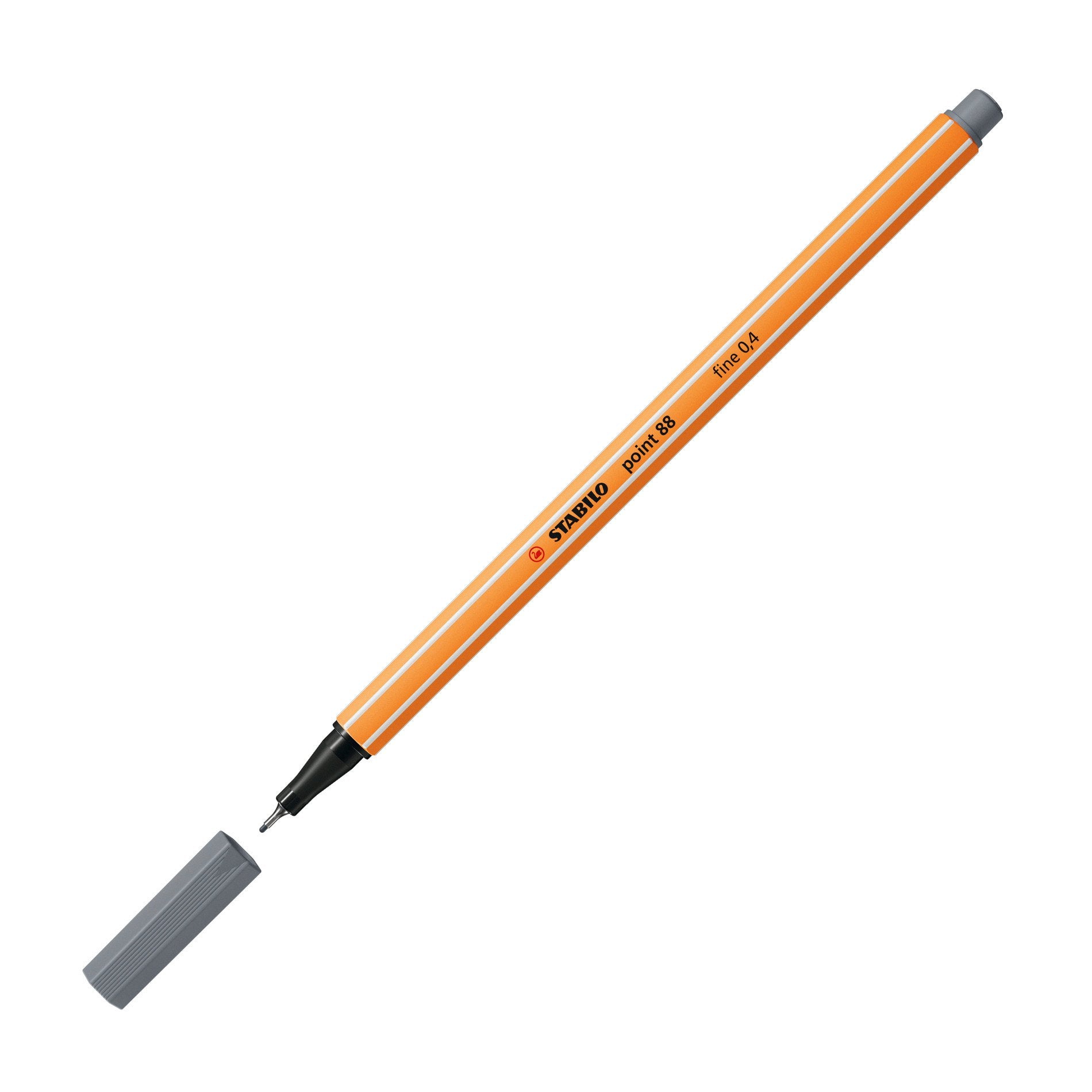 STABILO Fineliner 0,4 mm – dunkelgrau