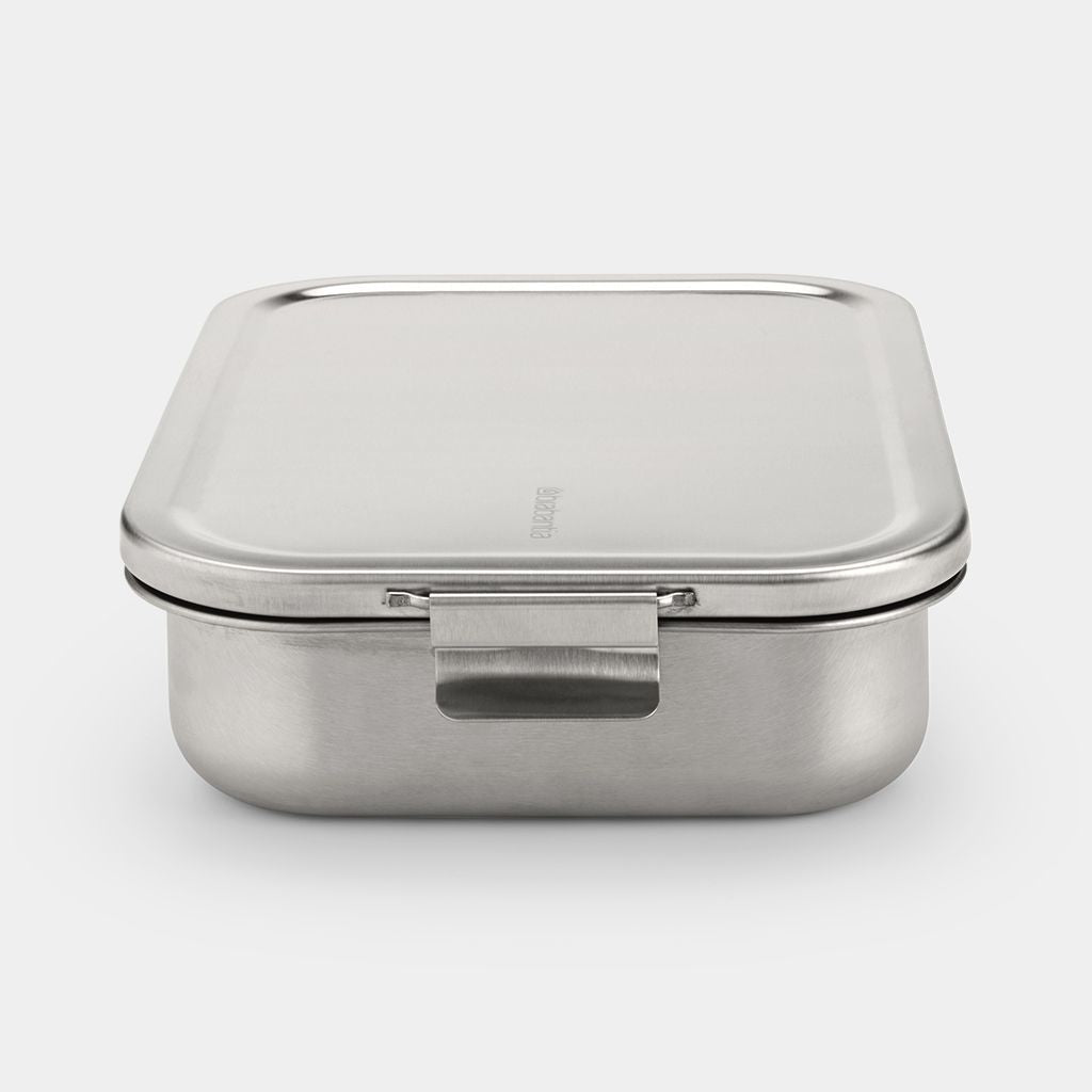 Brabantia Lunchbox 2 l, 26 × 16,7 × 6,3 cm, Edelstahl, silber