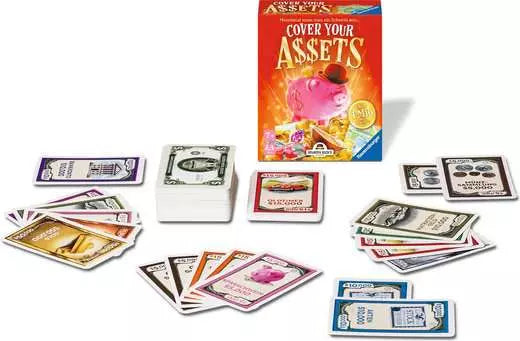 Ravensburger Cover your Assets – Kartenspiel, 2–6 Spieler, ab 7 Jahren, 20–40 Min., DE