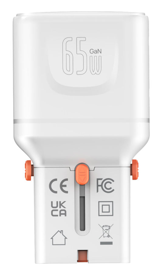 4smarts Nomad Pocket Netzteil (Universal) – 65 W, 2× USB-C, PD, PPS, QC, GaN – für Laptop, Smartphone, Tablet