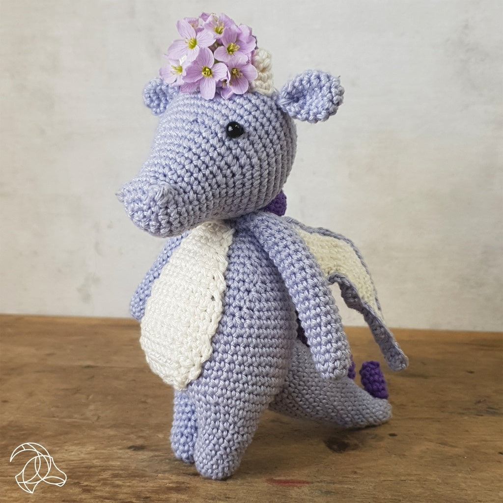 Hardicraft Syl Häkelset Drache – 18 cm, Lila