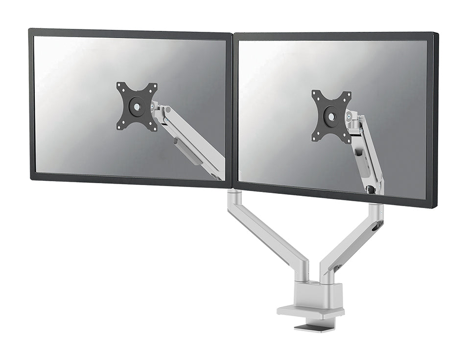 Neomounts DS70 250SL2 – Monitorarm, Dual, bis 32", Neigen/Schwenken, Silber