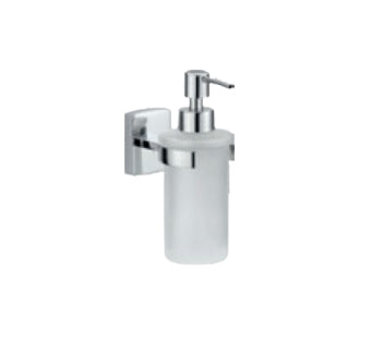 TESA Seifenspender, manuell, 200 ml, Wandmontage, Metall, Edelstahl, B 70 × H 170 × T 125 mm, mit Klebepad