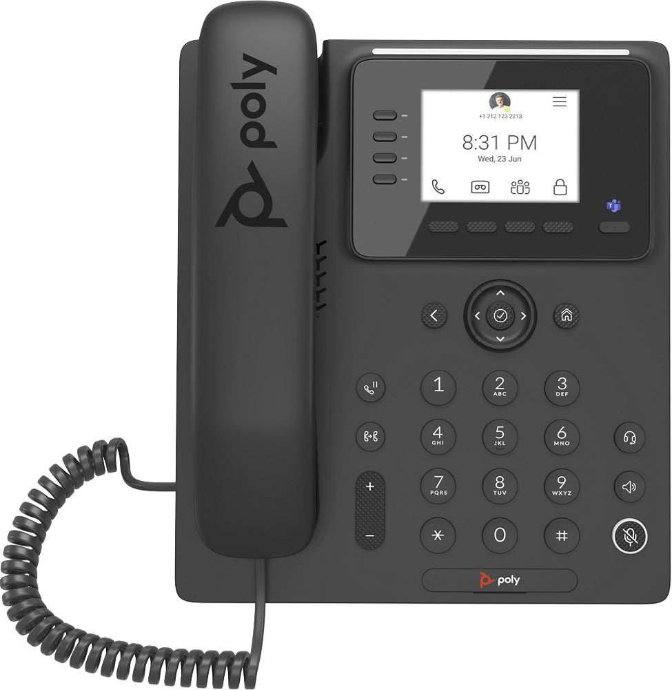 Poly CCX 350 – IP-Telefon, 2,8" LCD, PoE, Schwarz
