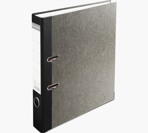 Exacompta Wolkenmarmor Ordner – für A4 – Rückenbreite 5 cm – Grau