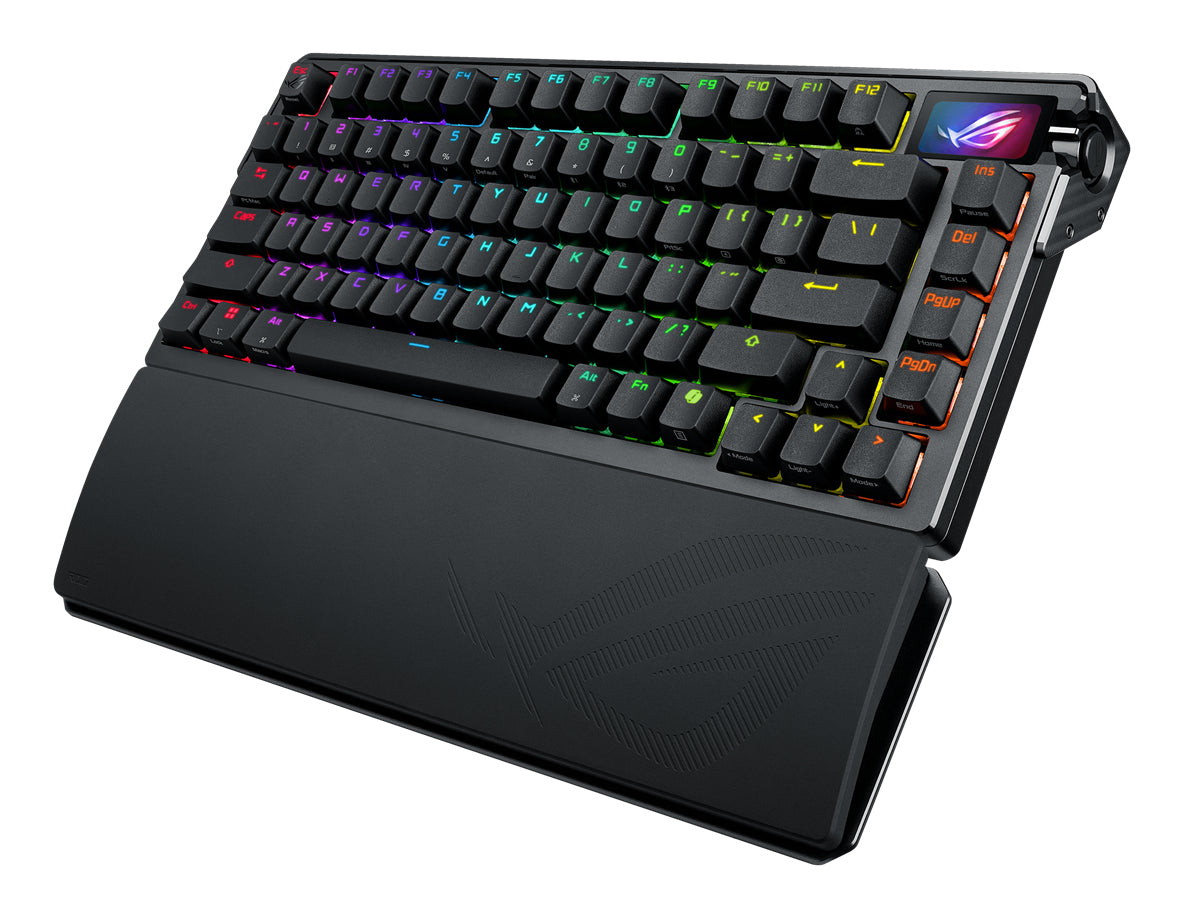ASUS Gaming-Tastatur 75% – Mechanisch, RGB – Bluetooth & 2,4 GHz (USB-A-Empfänger) – Schwarz