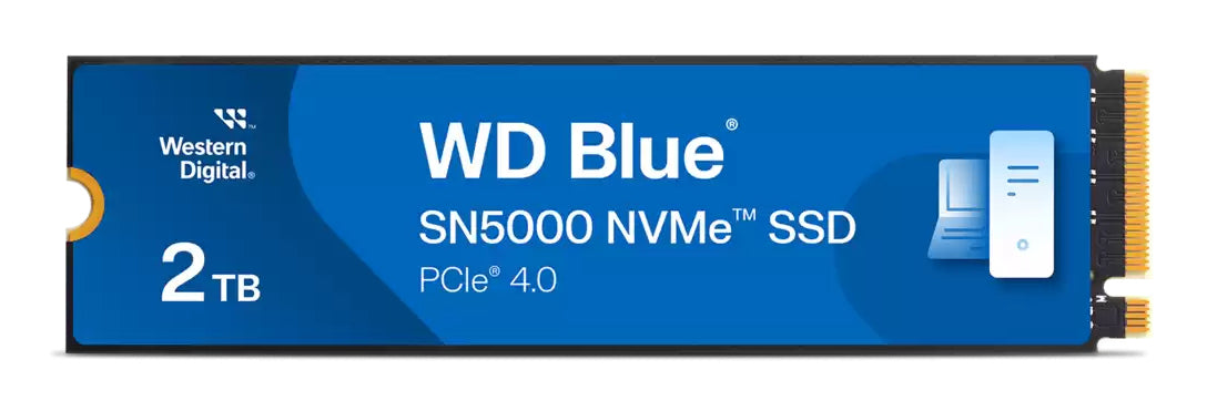 Western Digital M.2 NVMe-SSD – Blue SN5000, 2 TB, PCIe 4.0, 5'150 MB/s