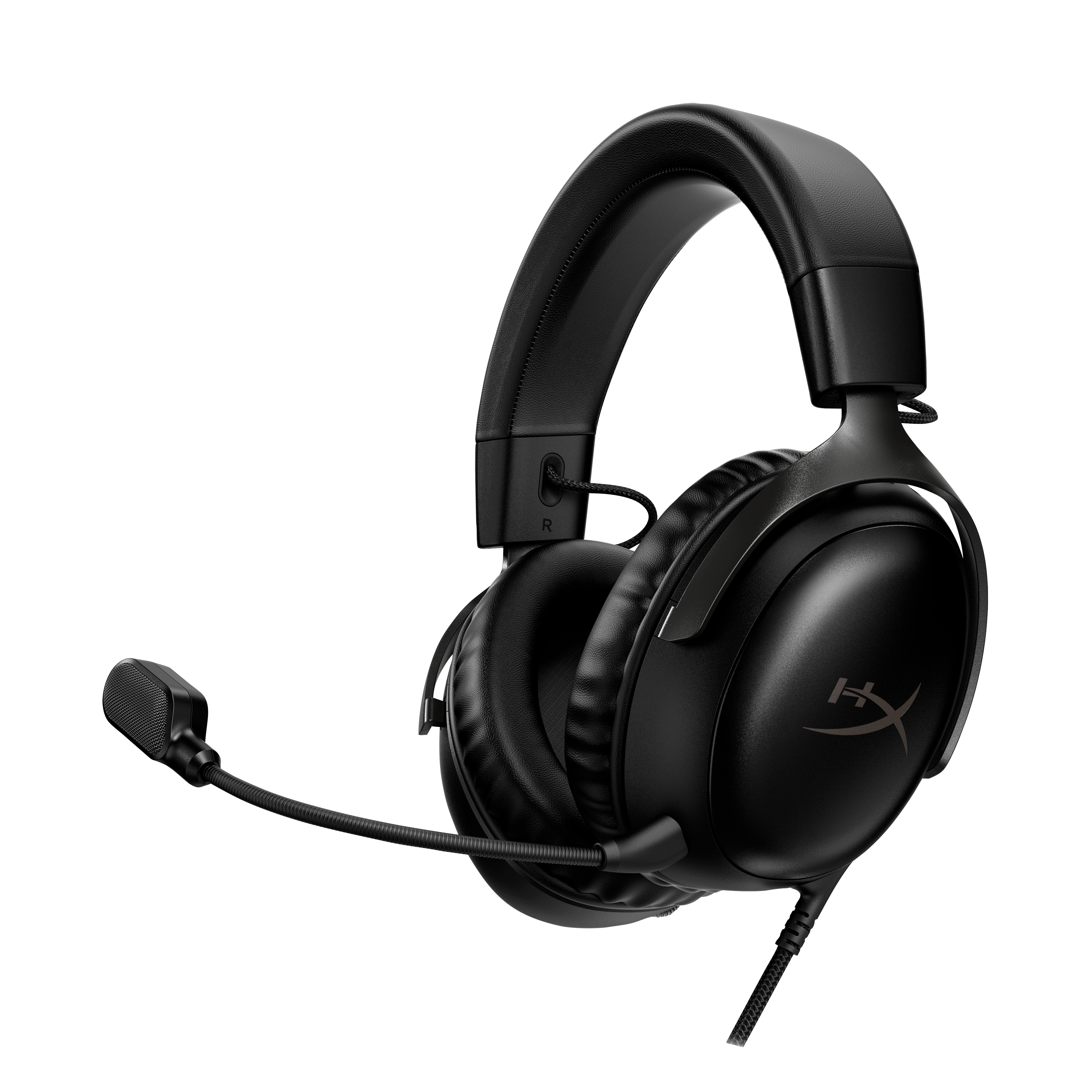HyperX Cloud III – Gaming-Headset, kabelgebunden – DTS Headphone:X, abnehmbares Mikrofon – Schwarz