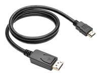 Tripp Lite P582-003-V2 DisplayPort-zu-HDMI-Kabel – 4K (3840 × 2160), 0,91 m, DisplayPort 1.2, HDCP – Schwarz