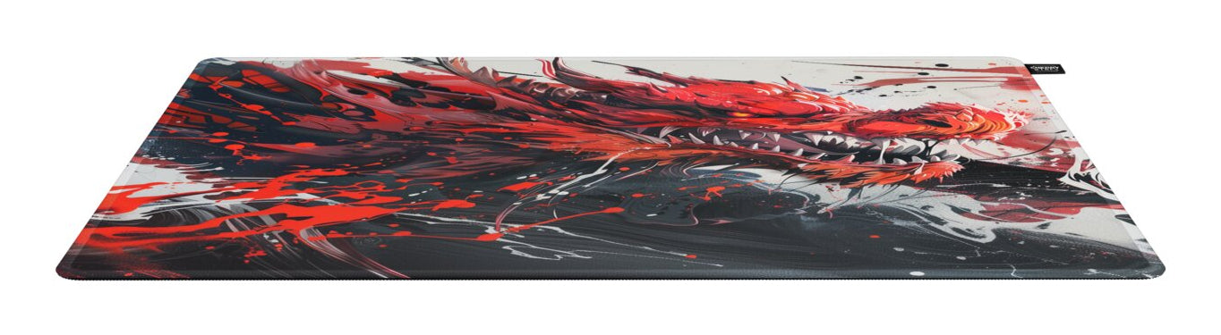 CHERRY XTRFY GP6 Hydrus – Gaming-Mauspad – 460 × 400 mm, Tuch, Gummi, Mehrfarbig, gestickte Kanten
