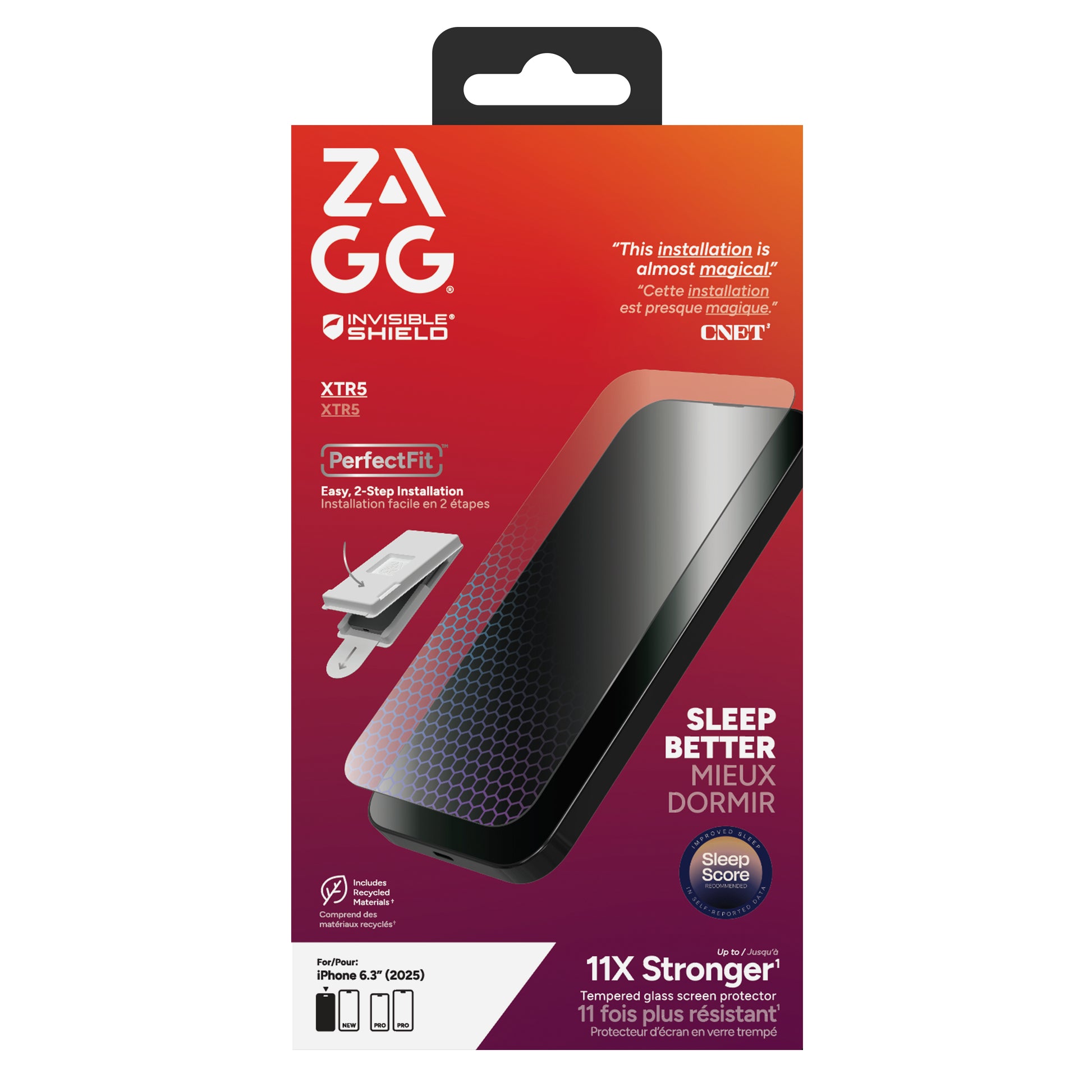 ZAGG Displayschutzglas XTR5 – für Apple