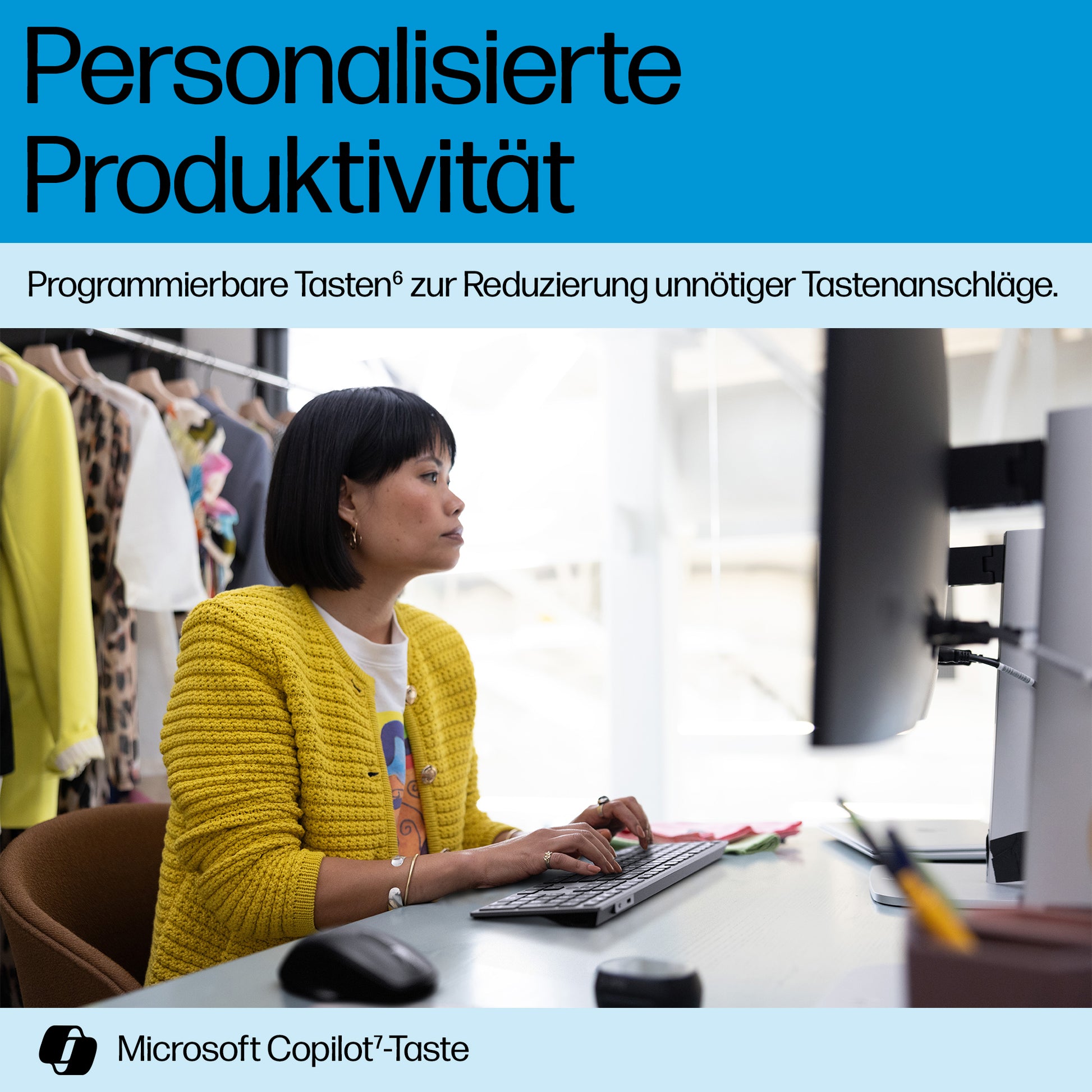 HP 725 Multi-Device Rechargeable – Tastatur – Bluetooth & 2,4 GHz (USB-A Empfänger) – Grau