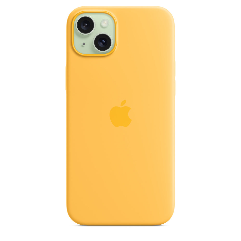 Apple Backcover – für Apple iPhone 15 Plus – gelb – Silikon, MagSafe-kompatibel