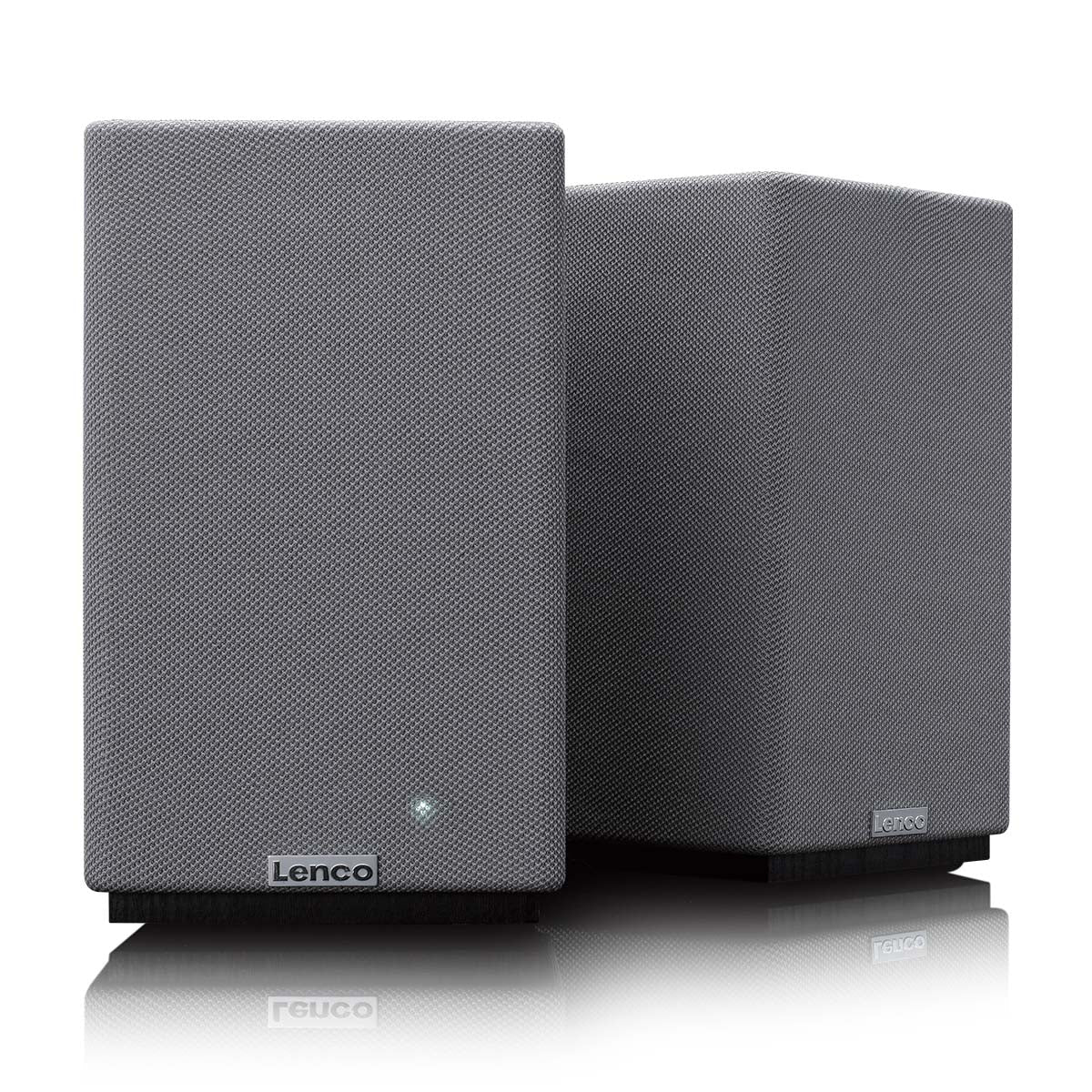 Lenco SPB-241WDGY – Aktivlautsprecher (Paar) – 2-Wege, 2 × 40 W, Bluetooth 5.3