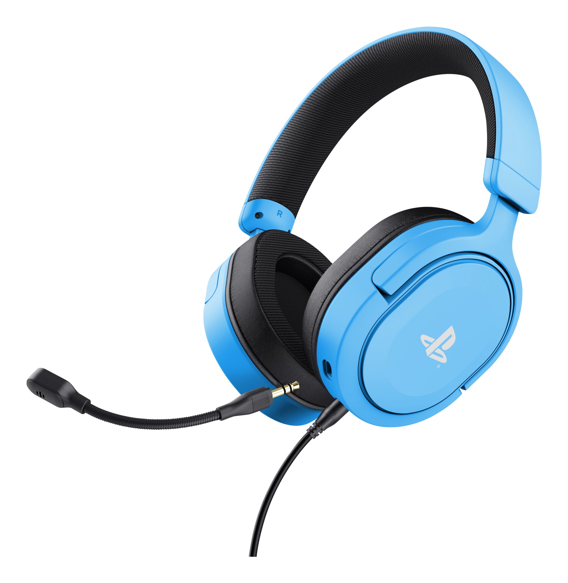 Trust GXT498B Forta Gaming-Headset – Over-Ear, Stereo, 3,5 mm Klinke, für PS5, PS4 und andere, Blau