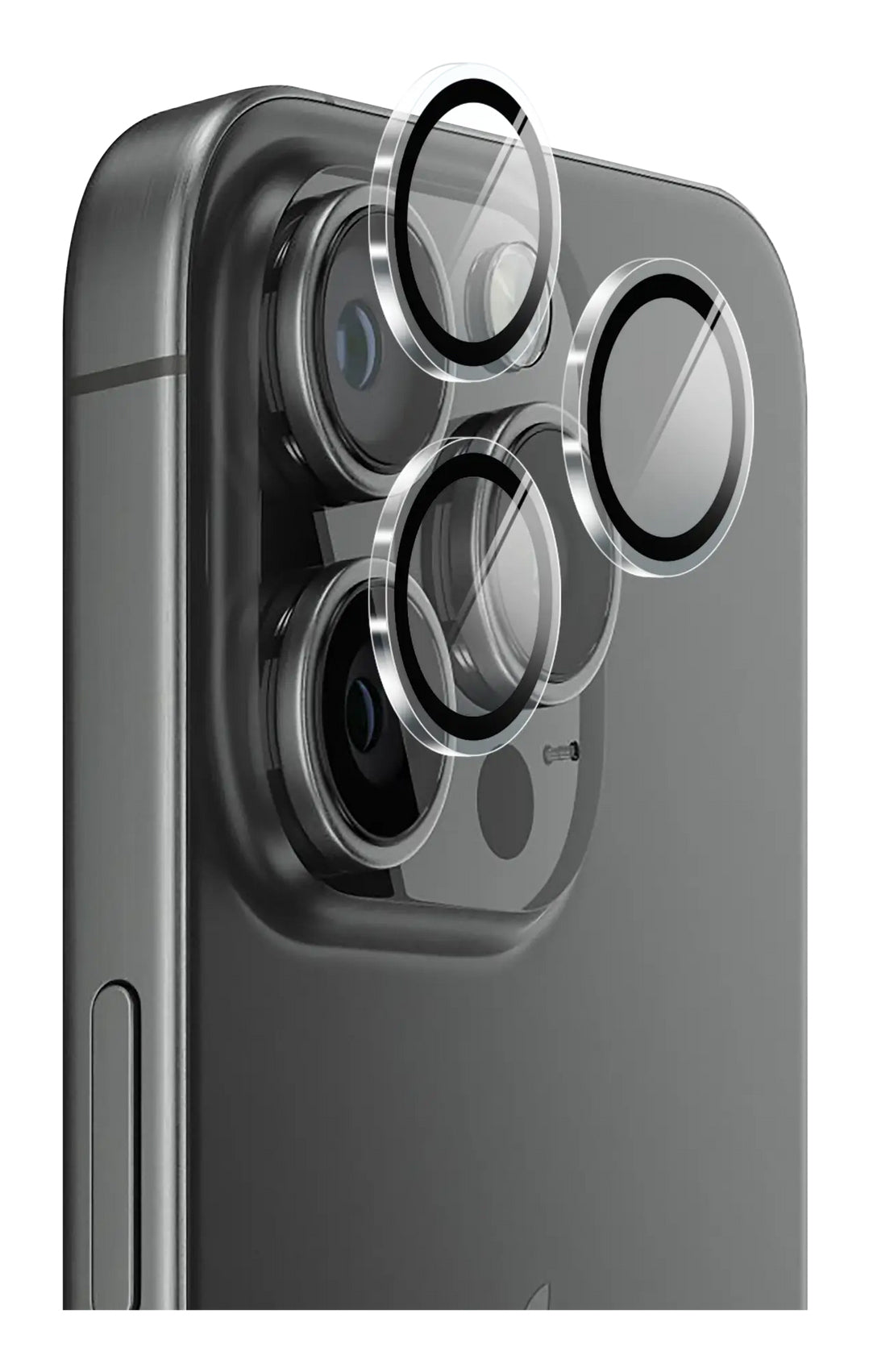dbramante1928 Eco-Lens – Kameraobjektivschutz – Gehärtetes Glas, 9H – für iPhone 15 Pro – Transparent