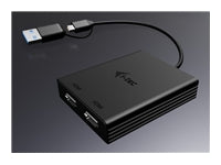 i-tec USB-A/USB-C Multiport-Adapter – 2× HDMI – 2× 4K – DisplayLink