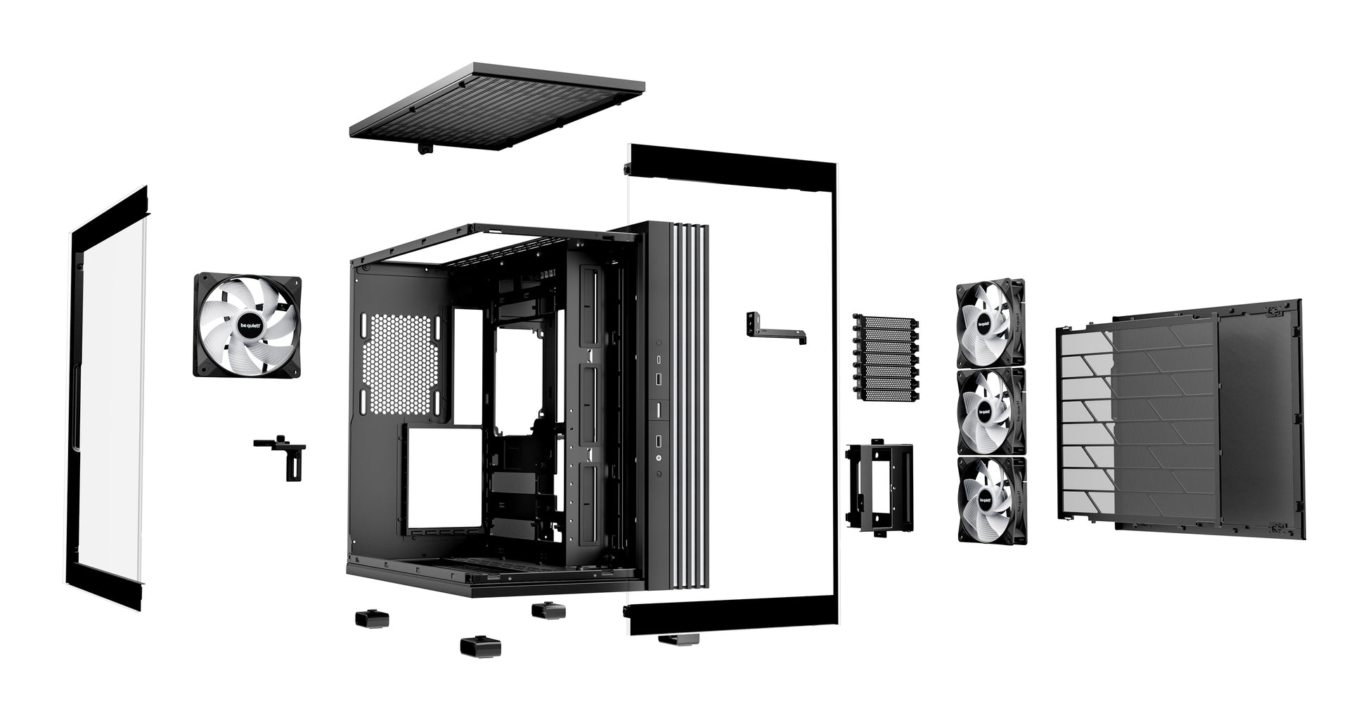 be quiet! be quiet LIGHT BASE 600 LX – Midi Tower – ATX, micro ATX, Mini-ITX, Schwarz