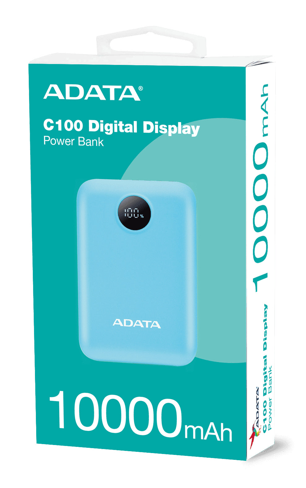 ADATA Powerbank – 10'000 mAh, Hellblau