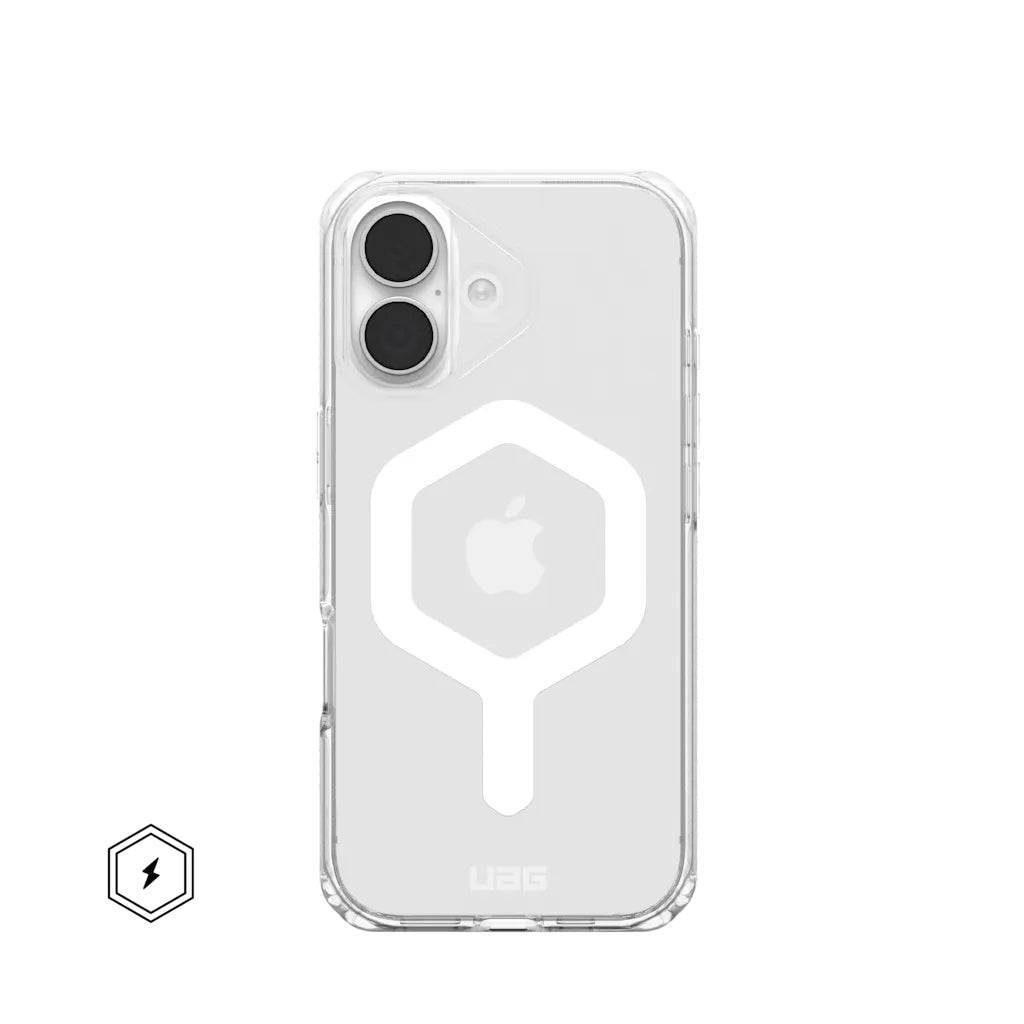 Urban Armor Gear Backcover Plyo MS – für Apple iPhone 17 – transparent/weiss