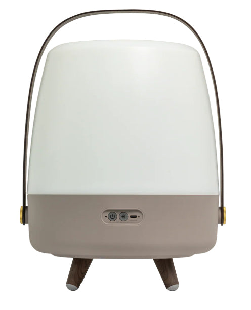 Kooduu Lite-up Play 2.0 – Bluetooth-Lautsprecher – 10 W, 11 h, mit Beleuchtung, Braun
