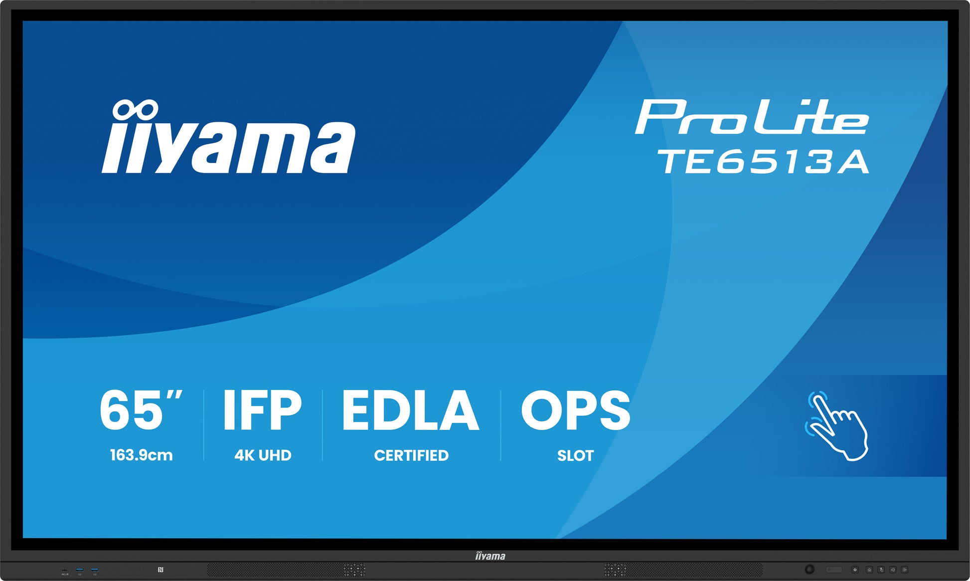 iiyama ProLite 65" UHD 4K IR-Touch 40-Touch – Android, 450 cd/m², entspiegelt