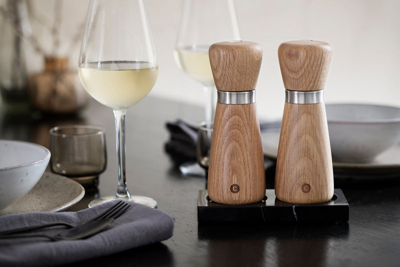CrushGrind Salz-/Pfeffermühle 17 cm, Holz/Edelstahl/Keramik, Eiche