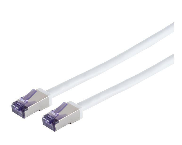 Lanview HIGH-FLEX Patchkabel – Cat6a S/FTP, 10 m, Weiss, RJ-45