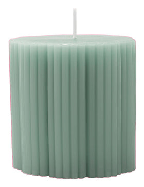 Villeroy & Boch Stumpenkerze – Ø 7,5 × 7,5 cm – Grün