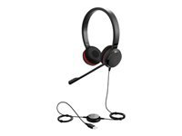 Jabra Evolve 20 – Duo Headset – USB‑A, Rauschunterdrückung, Stummschaltung – Schwarz