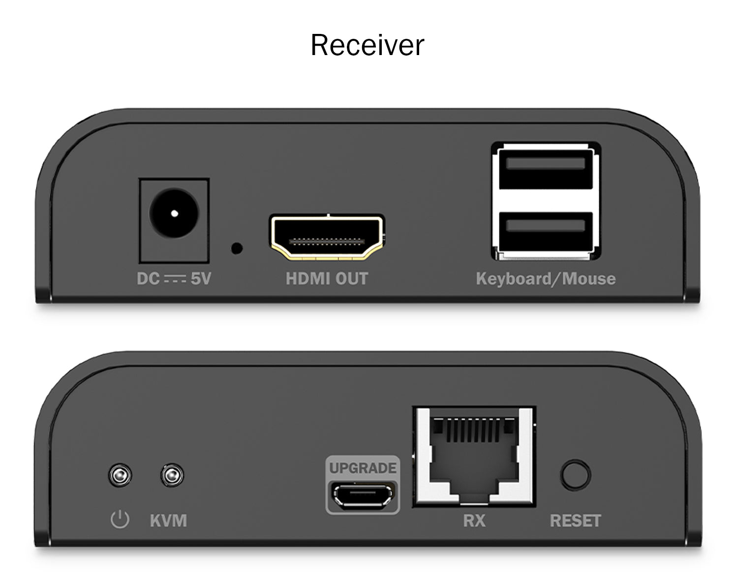 Digitus HDMI/USB 2.0 KVM-Extender (Set), über IP, bis 200 m, 4K (4096 × 2160), 18 Gbit/s