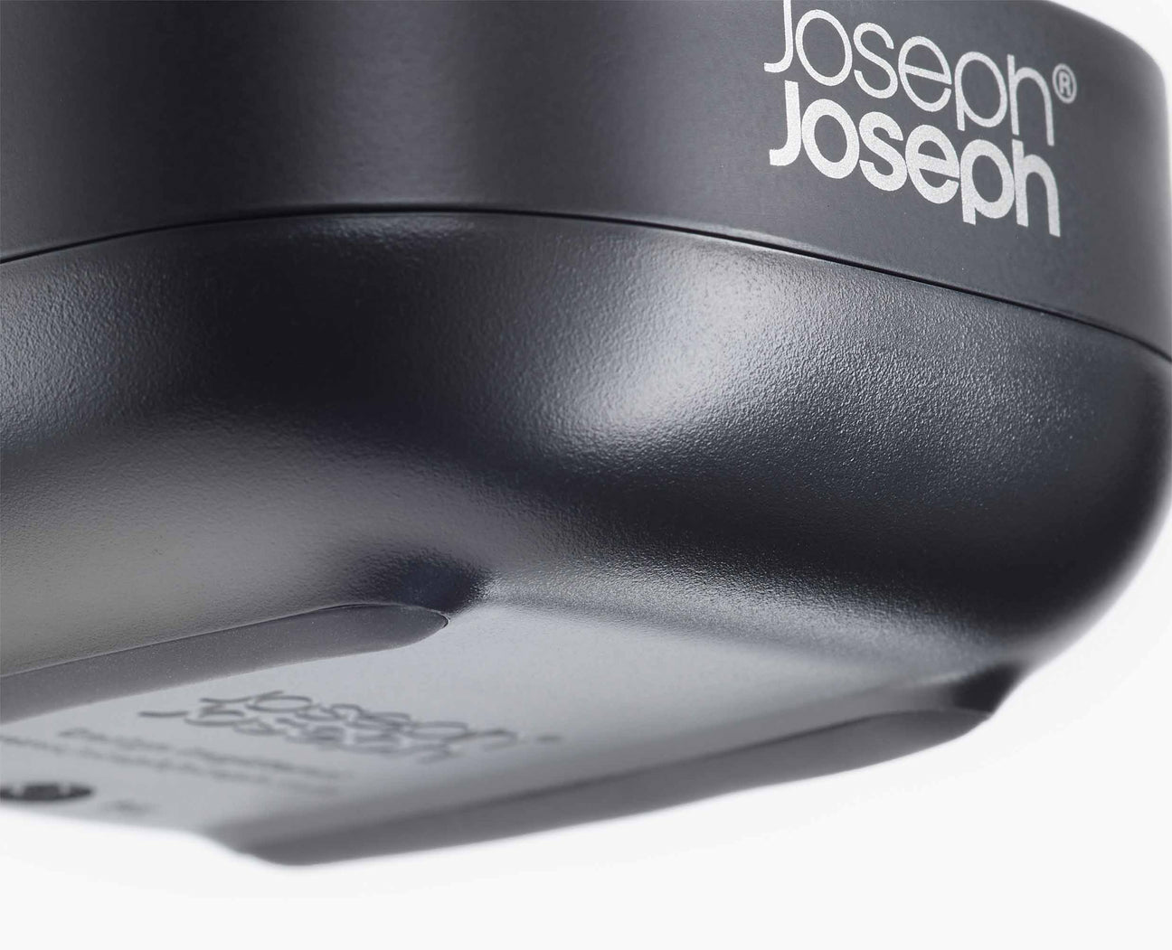 Joseph Joseph Seifenschale Slim Compact – Porzellan, 7,1×8,4×3,6 cm, Schwarz, rechteckig