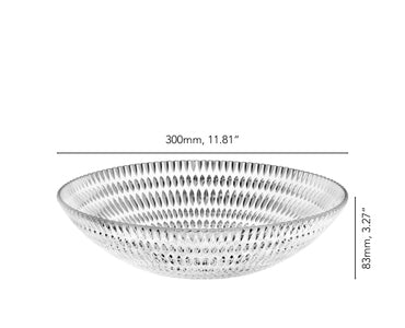Nachtmann Salatschüssel – 2,7 l, Ø 30 cm, H 8,3 cm, Kristallglas, Transparent, spülmaschinenfest