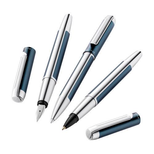 Pelikan Kugelschreiber – Petrol, glänzend, Aluminium