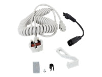 Ergotron Netzkabel, für UK, IRL, HKG und andere, spiralförmig