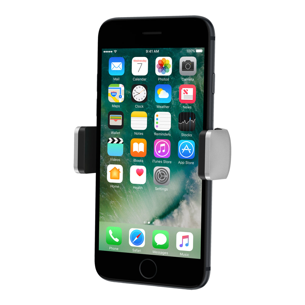 Belkin F7U017bt – Auto-Halterung Lüftungsschlitz, 55–93 mm, neigbar – für Smartphones – Schwarz/Silber